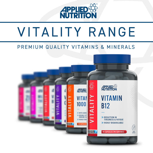 Applied Nutrition VITALITY B12 90Veg Caps - Vitamin B12 at MySupplementShop by Applied Nutrition