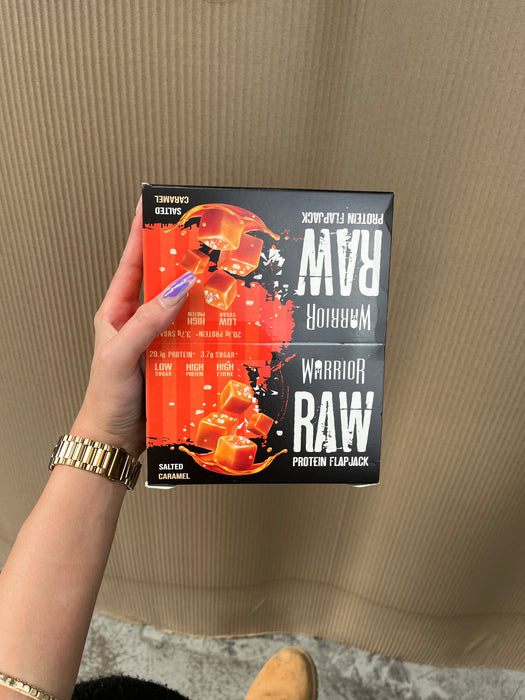Warrior Raw Protein Flapjack 12x75g Salted Caramel