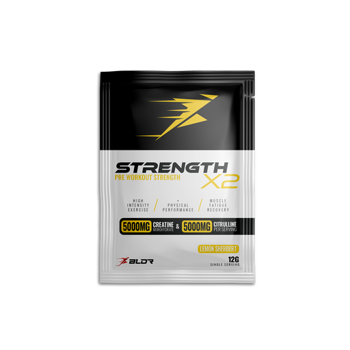 BLDR Sports Strength X2 Sachets 15x15g - Lemon Sherbert - Sports Supplements at MySupplementShop by BLDR Sports