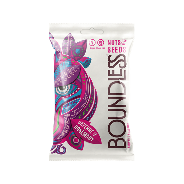 Boundless Activated Snacking Nuts & Seeds 12x30g Cayenne & Rosemary - Healthy Snacks at MySupplementShop by Boundless