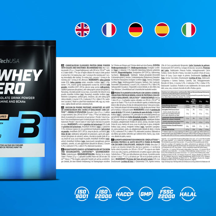BioTechUSA Iso Whey Zero 1816g