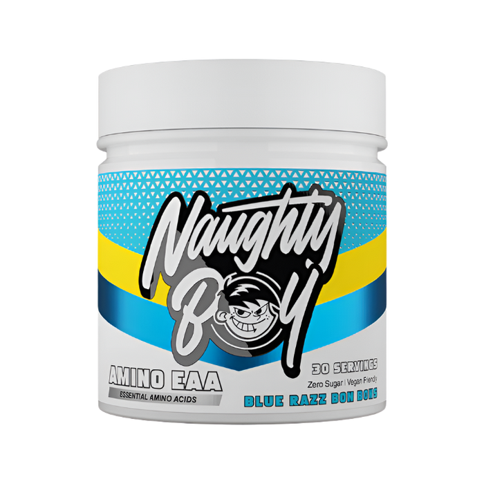 Naughty Boy AMINO EAA – Vegan BCAA & Essential Amino Acids for Muscle Recovery & Endurance | 30 Servings