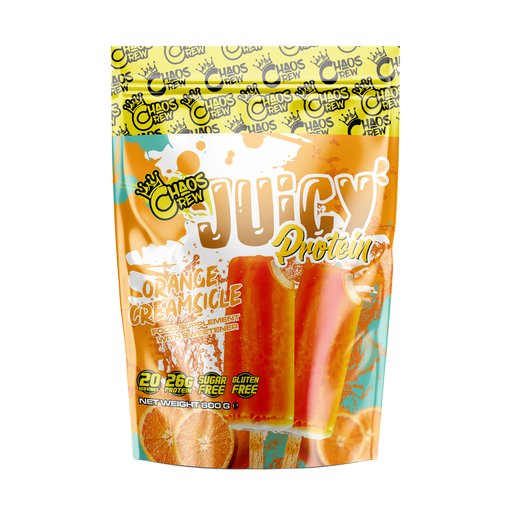 Chaos Crew Juicy Protein 600g Orange Creamsicle - Sports Supplements at MySupplementShop by Chaos Crew