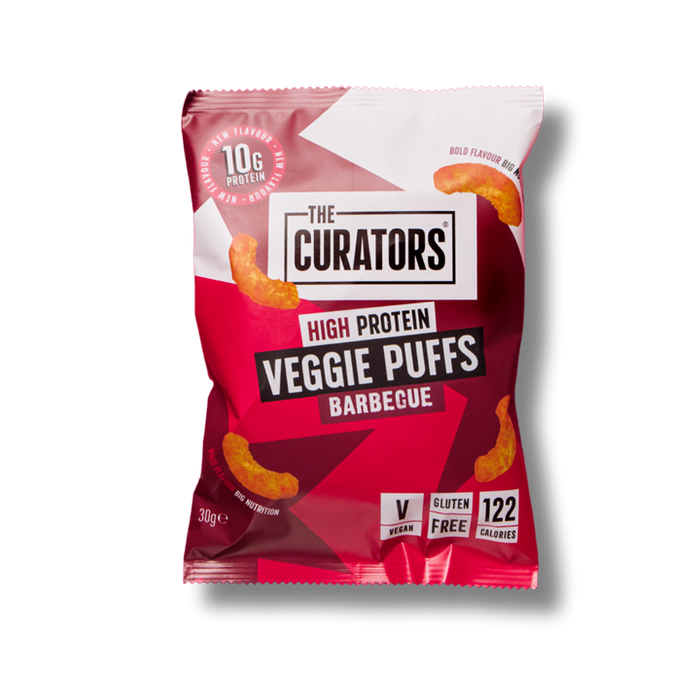 The Curators Veggie Puffs 20x30g - Barbeque - Snack Chip And Crisp at MySupplementShop by The Curators