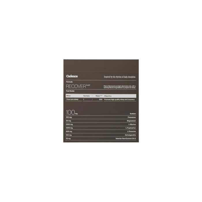 Cadence Recover Sleep 30 x 5g | For better sleep restoration and regeneration