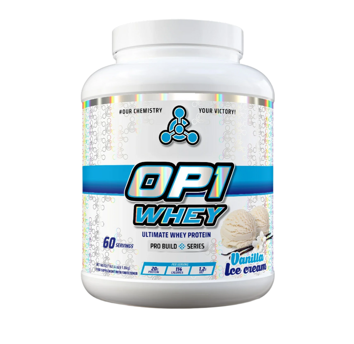 Chemical Warfare OP1 Whey Protein 1.8kg – 20g Protein | High-Quality Blend for Muscle Growth