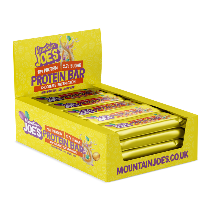 Mountain Joe's Protein Bar 12x55g - Chocolate Eggsplosion - Protein Bars at MySupplementShop by Mountain Joe's