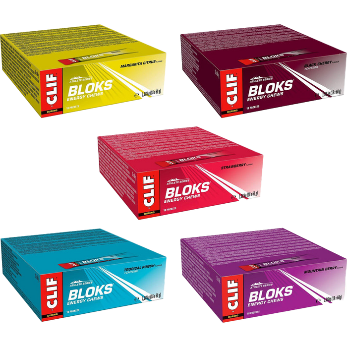 CLIF BLOK Energy Chews - Fuel Your Performance 18 x 60g