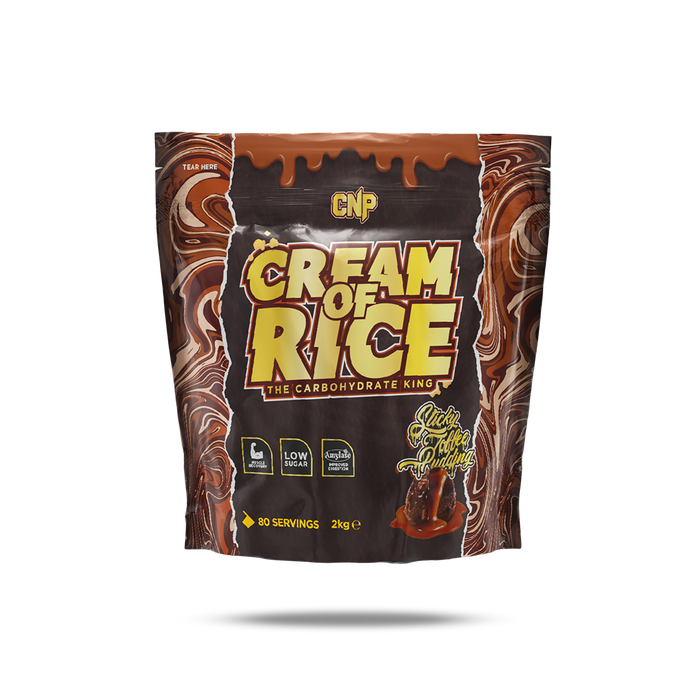 CNP Cream of Rice - 2kg Tub, 80 Servings - Sticky Toffee Pudding - Cream of Rice at MySupplementShop by CNP