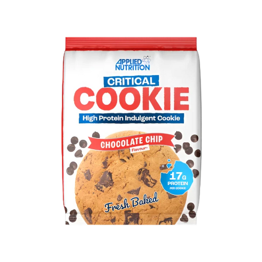 Applied Nutrition Critical Cookie 12 x 85g | High Protein Snack - Chocolate Chip - Protein Cookie at MySupplementShop by Applied Nutrition