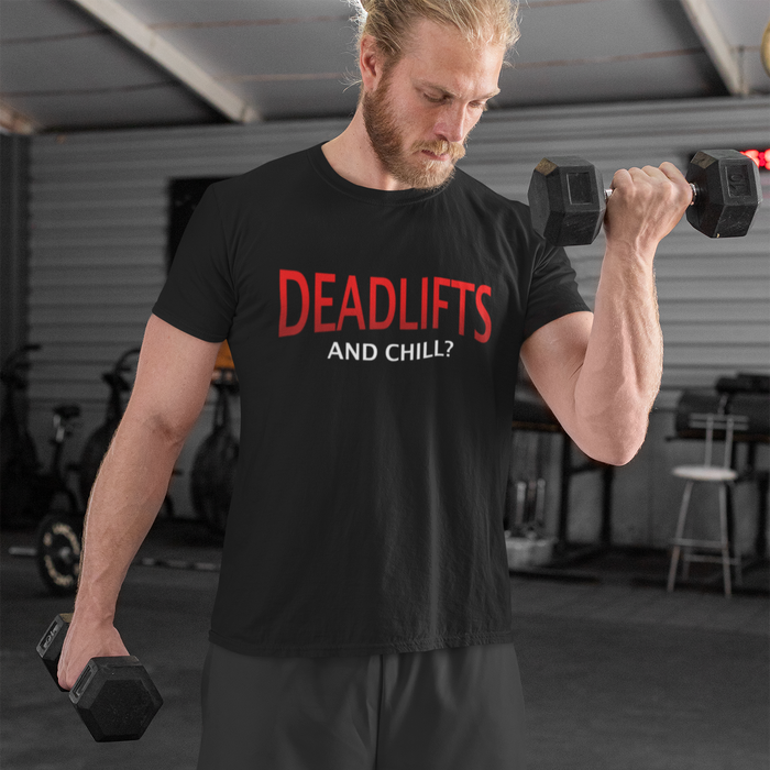 Deadlifts and Chill Heavyweight Gym T-Shirt - My Supplement Shop Classic Fit