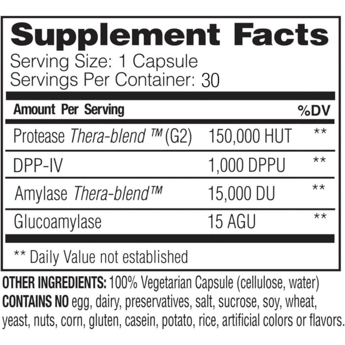 Enzymedica GlutenEase Extra Strength 30 Capsules - Nutritional Supplement at MySupplementShop by Enzymedica