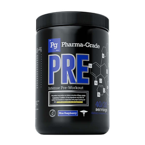 Pharma Grade PRE 380g Blue Raz - Supplements at MySupplementShop by Pharma Grade