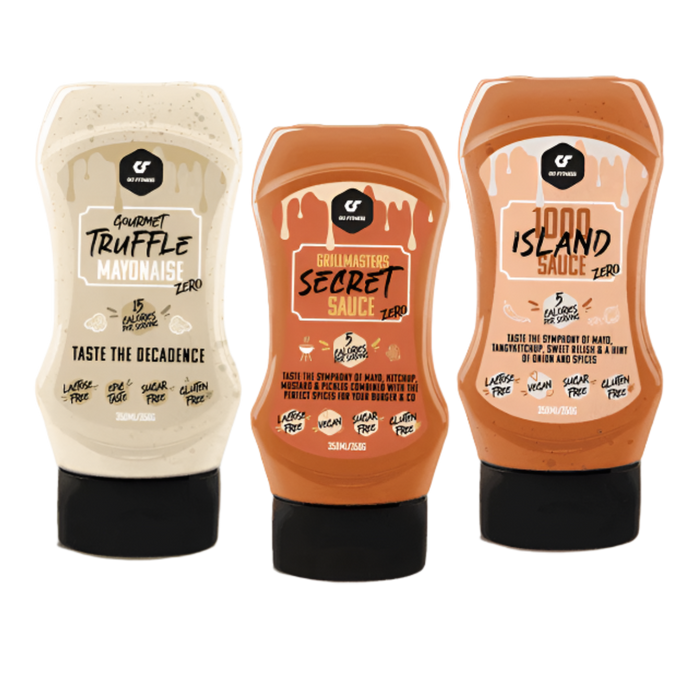 Go Fitness Zero Sauces 350ml – Sugar-Free, Low-Calorie, Full Flavor
