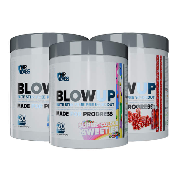 HR Labs Blow Up 240g Elite Stim-Free Pre-Workout Formula - Stim Free Pre Workout at MySupplementShop by HR Labs