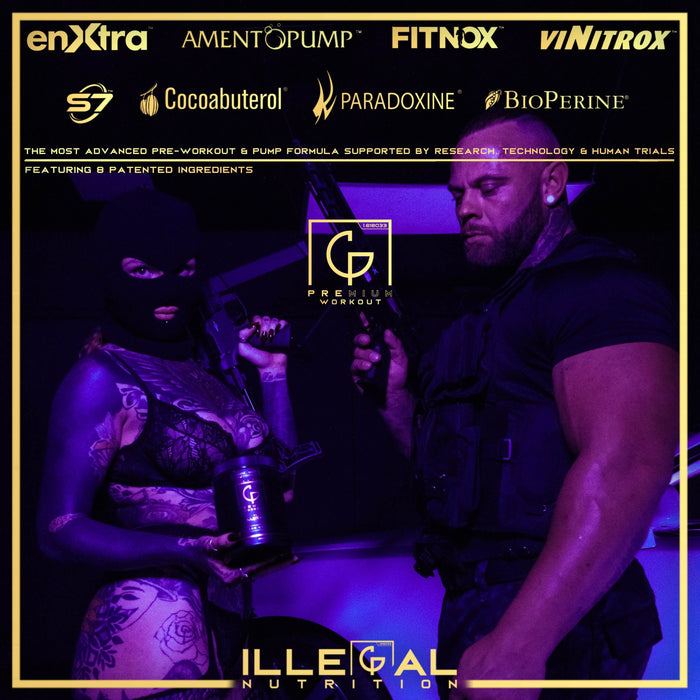 Illegal Nutrition Premium Pre-Workout (Stim + Pump) 193g - Pre Workout at MySupplementShop by Illegal Nutrition