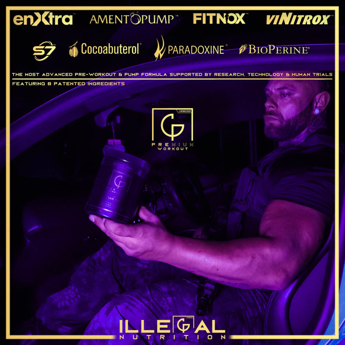 Illegal Nutrition Premium Pre-Workout (Stim + Pump) 193g - Pre Workout at MySupplementShop by Illegal Nutrition