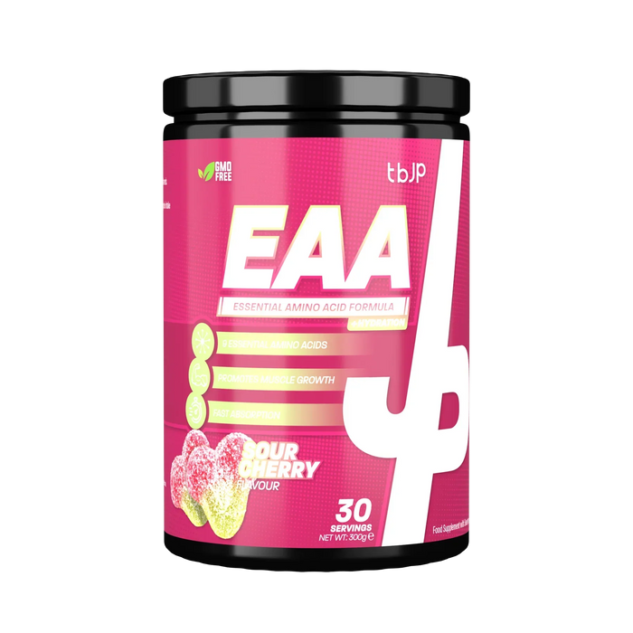 Trained By JP EAA Plus Hydration 300g (30 Servings) - Sour Cherry - Sports Supplements at MySupplementShop by Trained By JP