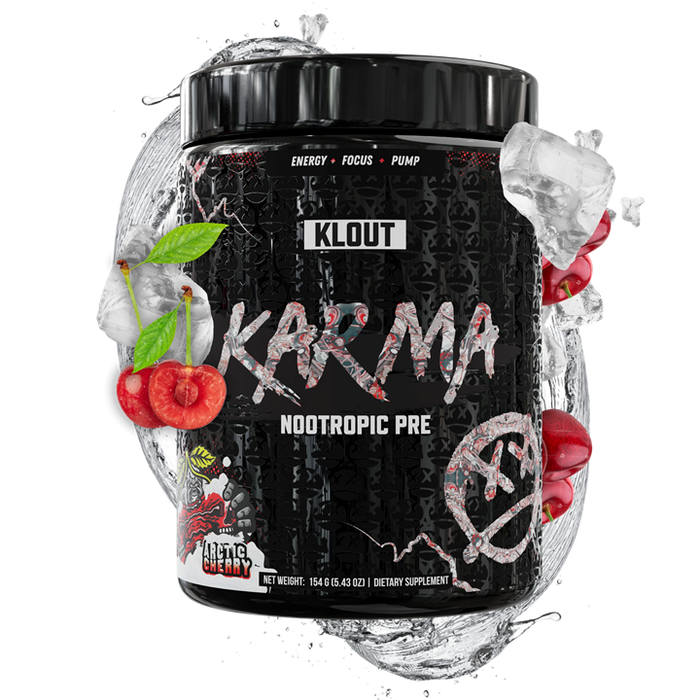 Klout Karma Pre 143g 25 Servings - Artic Cherry - Pre Workout at MySupplementShop by Klout