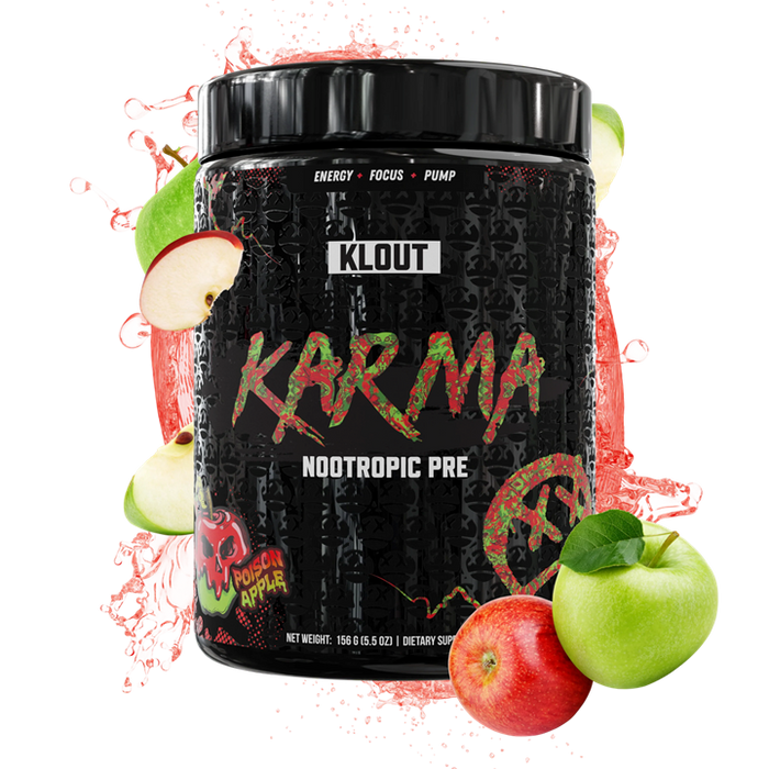 Klout Karma Pre 143g 25 Servings - Poison Apple - Pre Workout at MySupplementShop by Klout