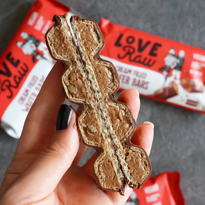 LoveRaw Hazelnut Wafer Vegan Chocolate Bar 12 Bars - Chocolate at MySupplementShop by LoveRaw