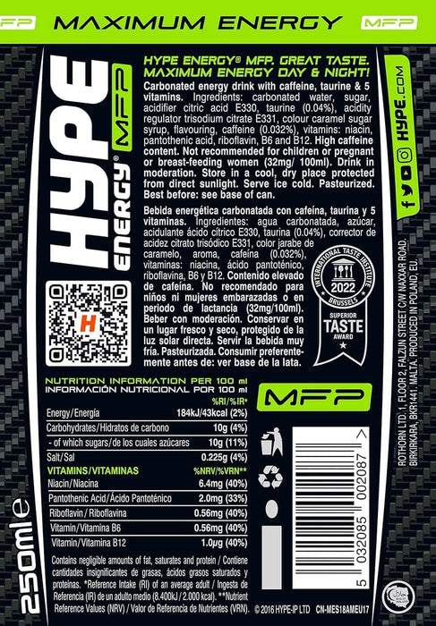 Hype Xtreme Pre-Workout 24 x 330ml