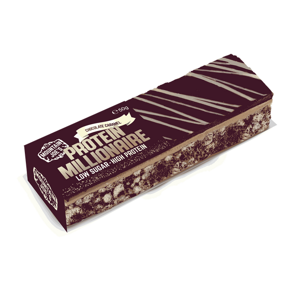 Mountain Joe's Protein Millionaire 10x50g - Chocolate Caramel - Protein Bars at MySupplementShop by Mountain Joe's