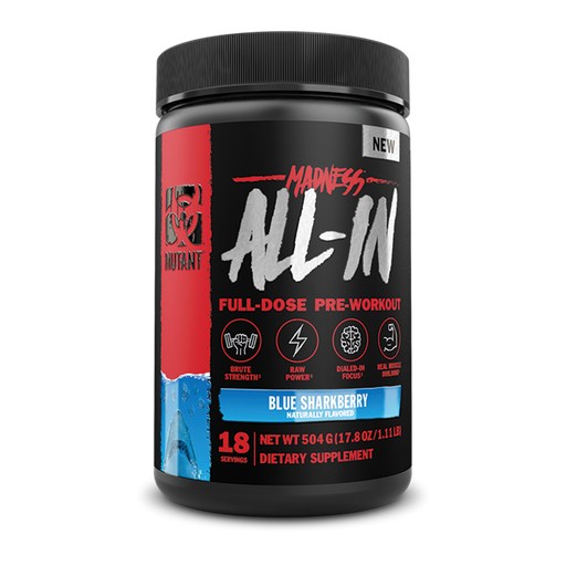 Mutant Madness All-In 504g 18 Servings - Pre Workout at MySupplementShop by Mutant