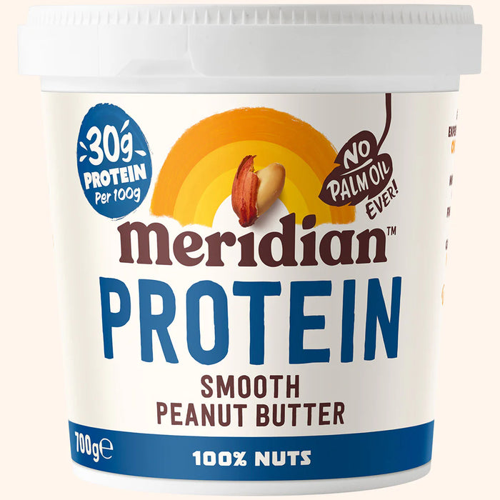 Meridian Protein Peanut Butter Smooth 700g – High-Protein, Palm Oil Free