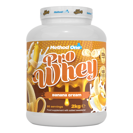 Method 1 Pro Whey 2kg - Banana Cream - Whey Proteins at MySupplementShop by Method 1