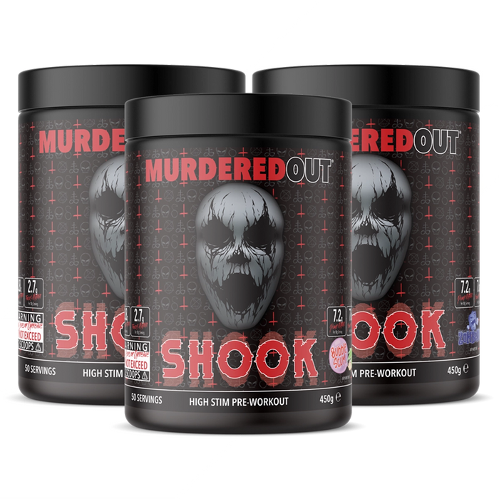 Murdered Out Shook High Stim Pre Workout 450g - Pre Workout at MySupplementShop by Murdered Out