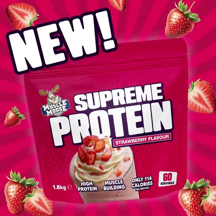 Muscle Moose Supreme Protein 1.8kg  Strawberry at MYSUPPLEMENTSHOP