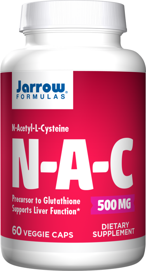 Jarrow Formulas N-A-C, 500mg - 60 Veggie Caps / 2 Months Supply - Amino Acids and BCAAs at MySupplementShop by Jarrow Formulas