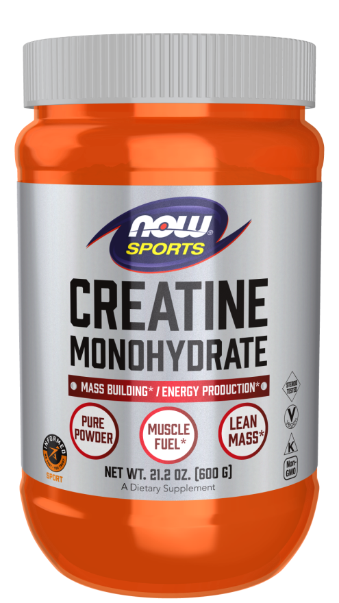 NOW Foods Creatine Monohydrate, Pure Powder 600g 120 Servings - Creatine Powder at MySupplementShop by NOW Foods