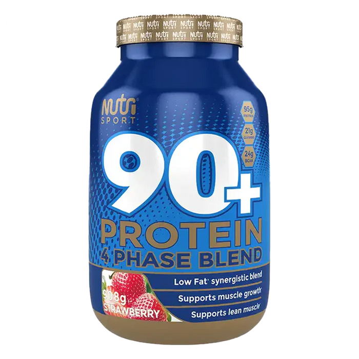 NutriSport 90+ Protein 908g - Strawberry - Whey Protein at MySupplementShop by NutriSport