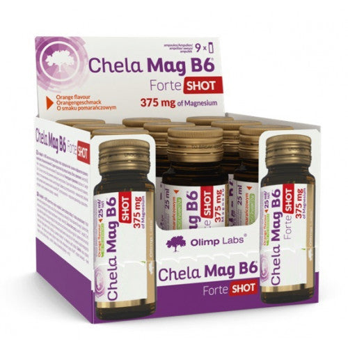 Olimp Nutrition Chela Mag B6 Forte Shot 9 x 25 ml.