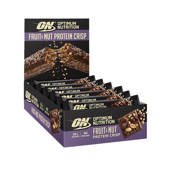 Optimum Nutrition Fruit &amp; Nut Protein Crisp Bar 10x70g Fruit &amp; Nut
