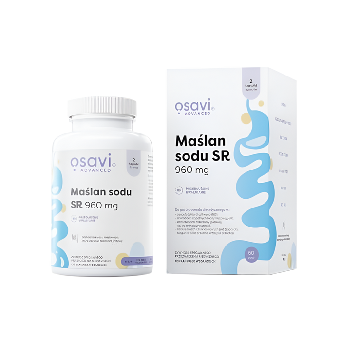 Osavi Sodium butyrate SR, 960mg - 120 vegan capsules