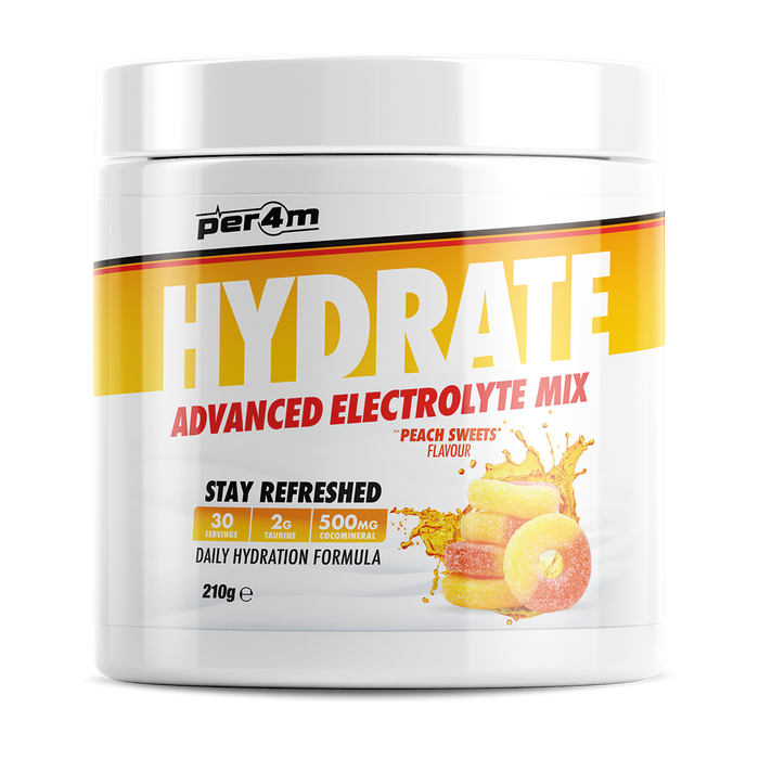 Per4m Hydration Electrolyte Mix 30 Servings - Peach Sweets - Electrolyte Replacements at MySupplementShop by PER4M Nutrition