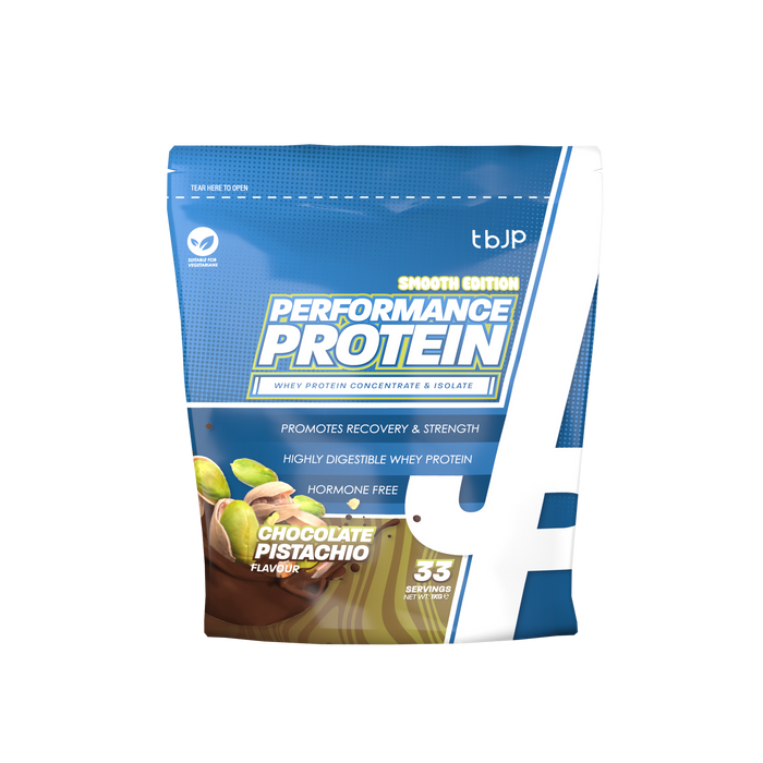 Trained by JP Performance Protein Smooth Edition 1kg - Chocolate Pistachio - Sports Nutrition at MySupplementShop by Trained by JP