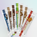 Full range of PER4M Protein Bars fanned out on pastel MSS color background – lifestyle image for MySupplementShop ecommerce listing, all flavours visible, realistic and ready for retail.