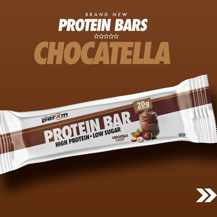 Per4m Protein Bars - 20g Protein, Low Sugar & Indulgent Taste | Ultimate Guilt-Free Snack in 8 Delicious Flavors