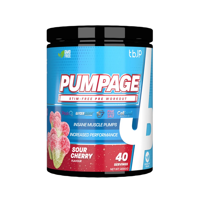 Trained By JP Pumpage Stim Free Pre-Workout 400g - Pre Workout at MySupplementShop by Trained By JP