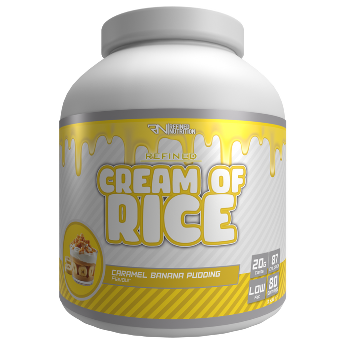 Refined Nutrition Cream of Rice 2kg - Caramel Banana Pudding - Sports Nutrition at MySupplementShop by Refined