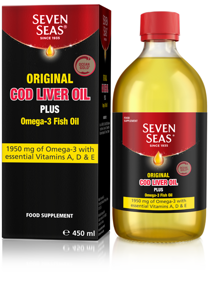 Seven Seas Pure Cod Liver Oil Liquid 450ml