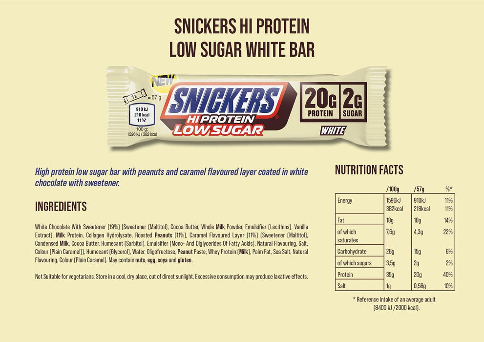 Snickers Hi-Protein Bars 12x55g