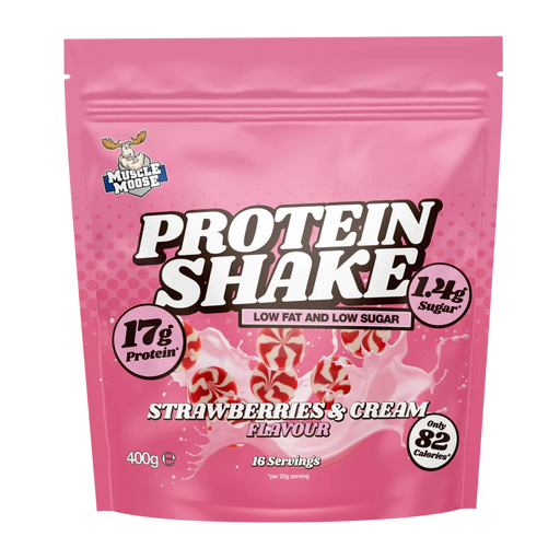 Muscle Moose Protein Shake 400g - Strawberries and Cream - Protein Powder at MySupplementShop by Muscle Moose