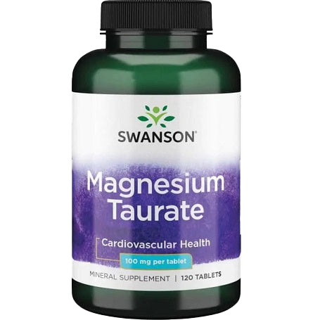 Swanson Magnesium Taurate, 100mg - 120 tabs
