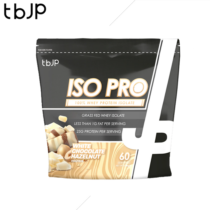 Trained by JP IsoPro 1.8kg - White Chocolate Hazelnut - Whey Protein Isolate at MySupplementShop by Trained by JP