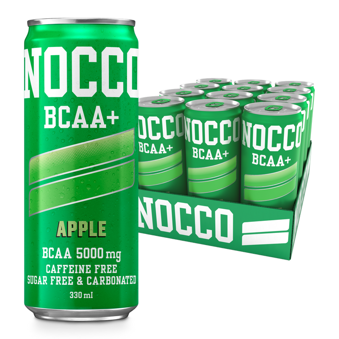 NOCCO BCAA+ 12x330ml - Apple - Energy Drinks at MySupplementShop by NOCCO